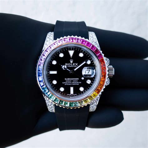 rolex gmt rainbow bezel|rolex gmt master 2 bezel.